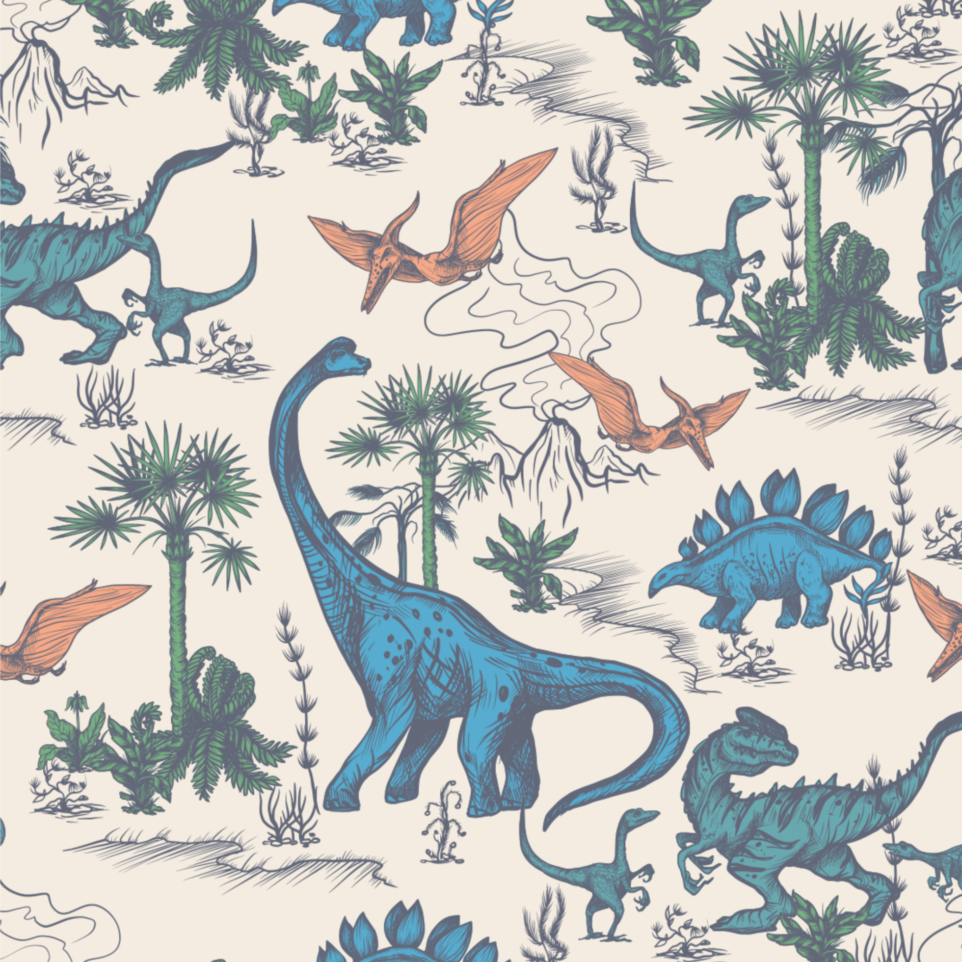 Sweet Bamboo - Swaddle - Dinoland: Dinoland / Boy / OS