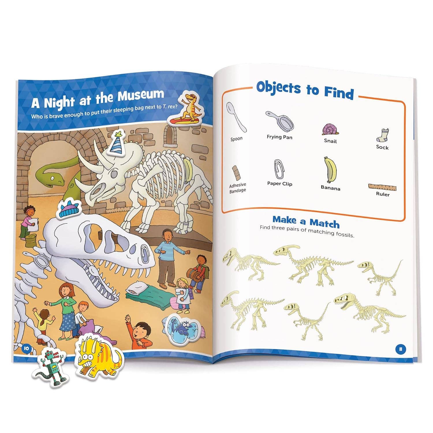 Highlights for Children - Dinosaur Hidden Pictures Puffy Sticker Playscenes