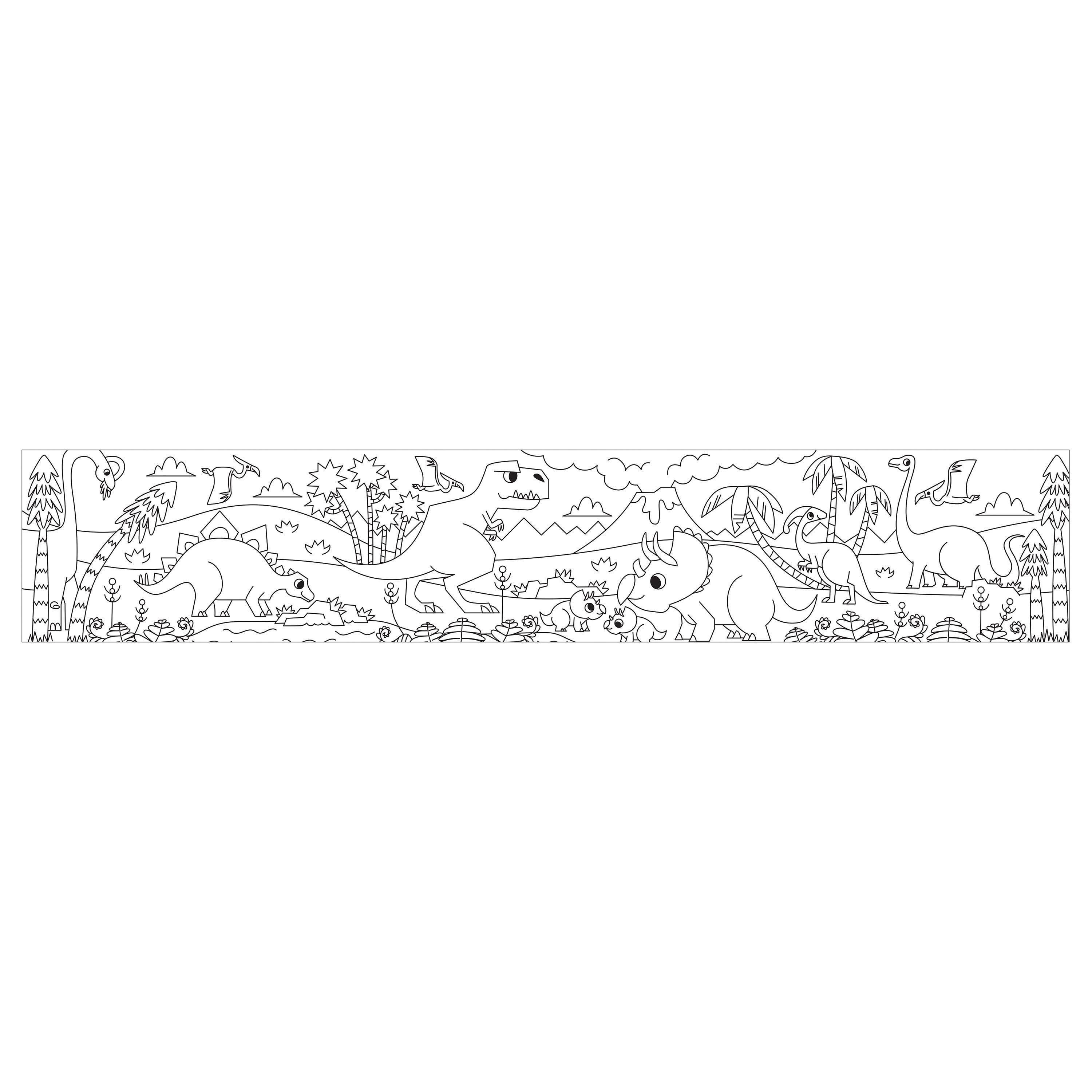 Chronicle Books - Mighty Dinosaurs Mini Coloring Roll