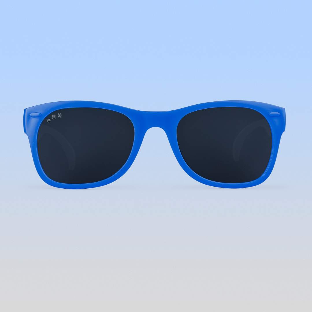 Roshambo Eyewear - Royal Blue Sunglasses: Toddler (Ages 2-4) / Chrome Polarized Lens