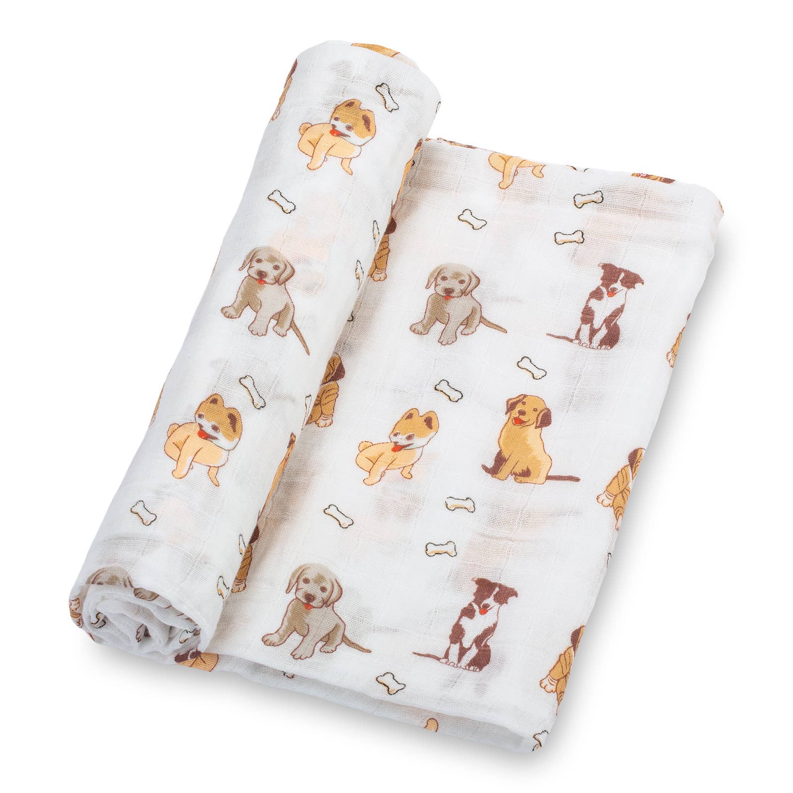 LollyBanks - Woof Woof Baby Swaddle Blanket