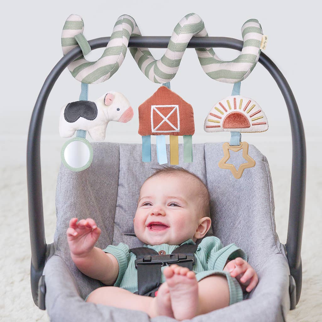 Spiral Car Seat Activity Toy: High Contrast