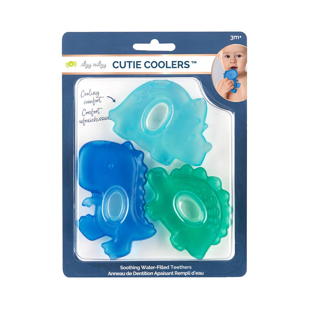 Cutie Coolers™ Water Filled Teethers (3-pack): Dino