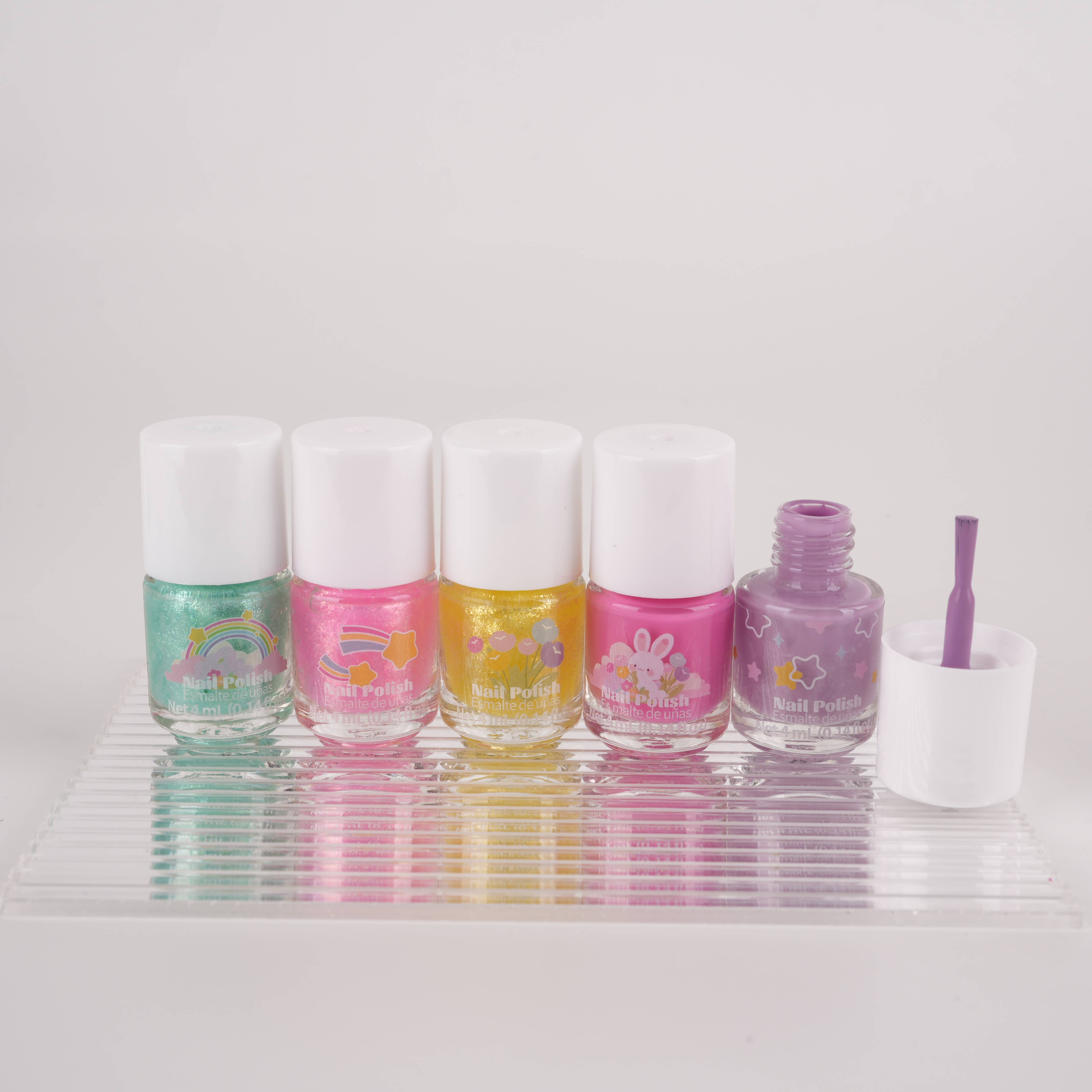 Kids Water-Based Nail Polish Set – 6 Colors Vegan & Kid-Safe