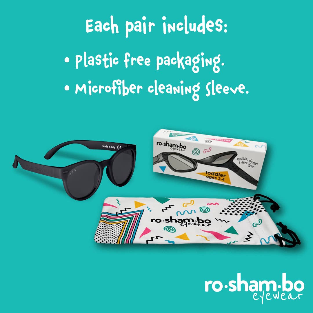 Roshambo Eyewear - Royal Blue Sunglasses: Toddler (Ages 2-4) / Chrome Polarized Lens