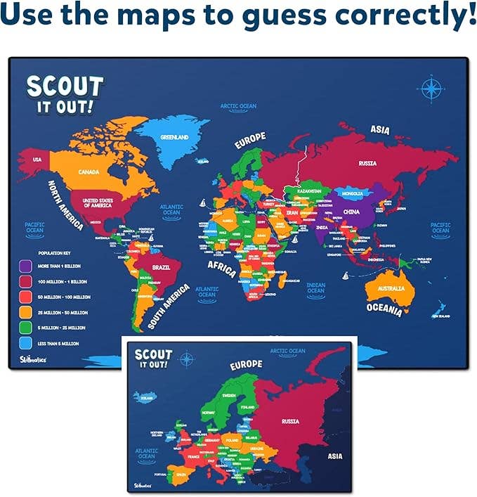 Skillmatics - Skillmatics - Scout It Out Countries of The World Board Game