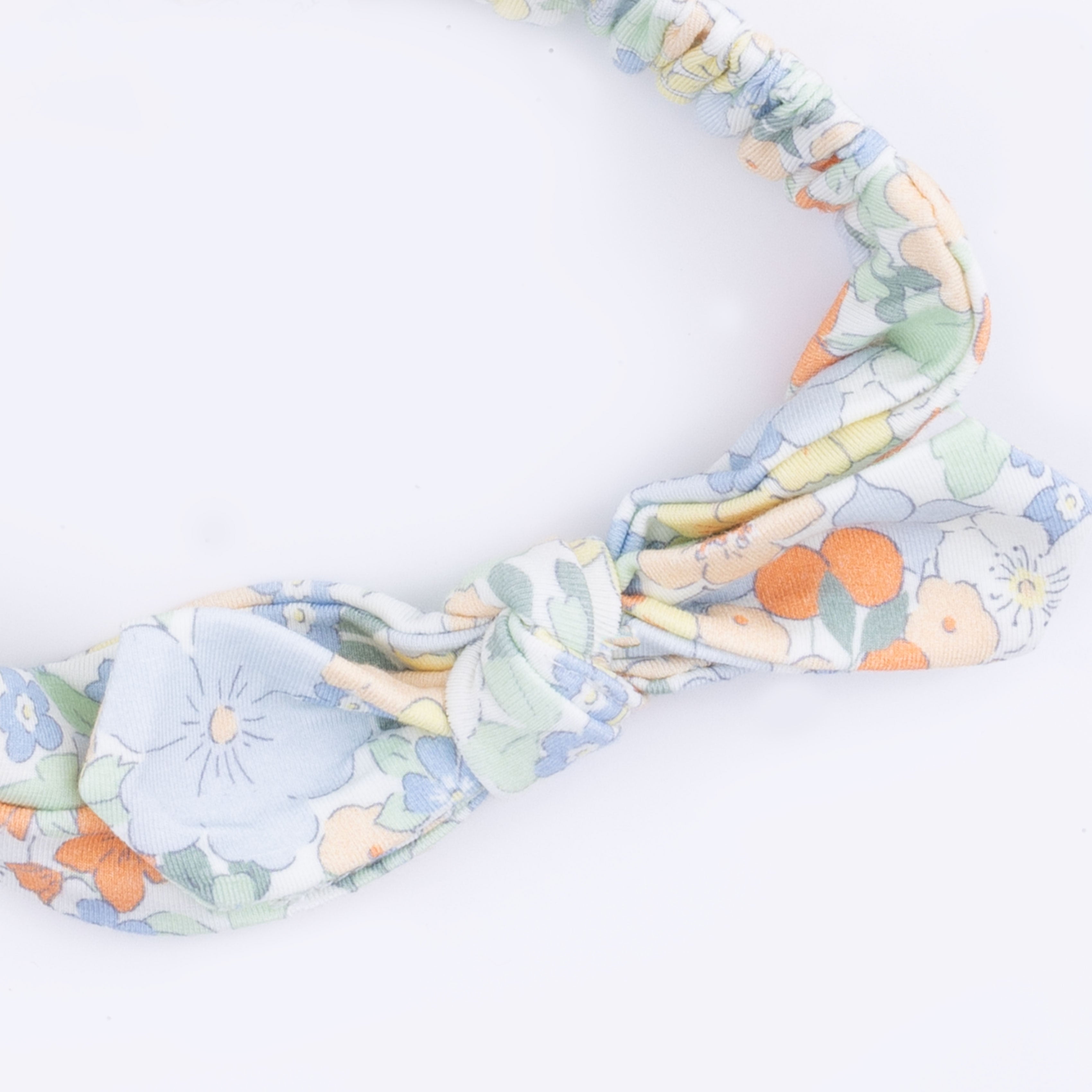Angel Dear Georgia Floral 2 Way Ruffle Back Zipper Footie & Headband Set