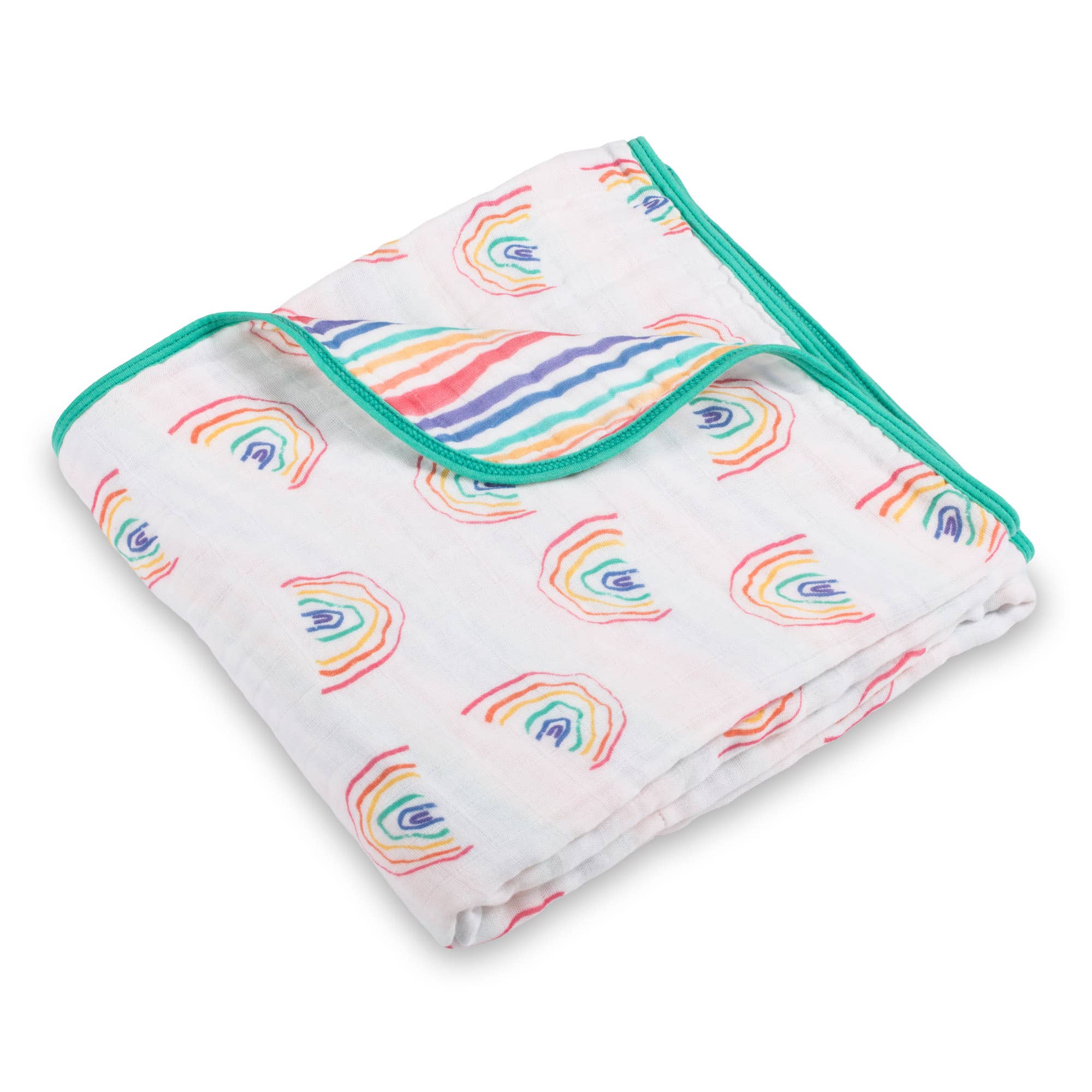 LollyBanks - Rainbow Toddler 100% Cotton Muslin Blanket