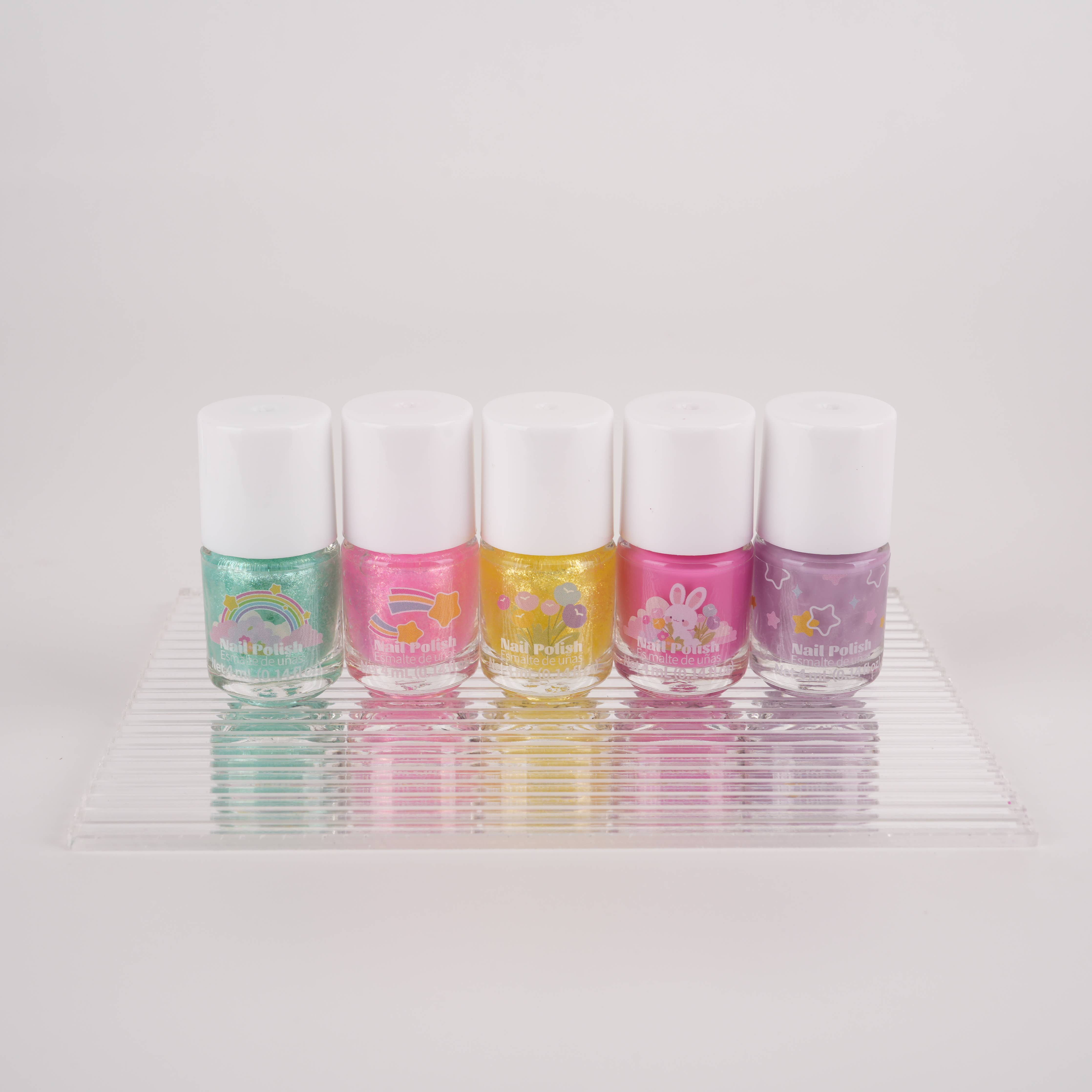 Kids Water-Based Nail Polish Set – 6 Colors Vegan & Kid-Safe