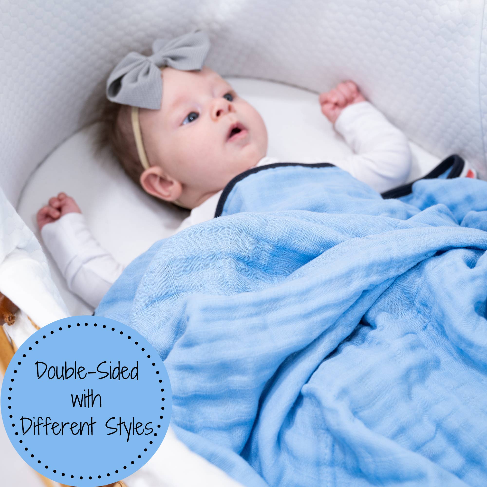 LollyBanks - Police Theme Baby Toddler Cotton Muslin Blanket  47"x47"