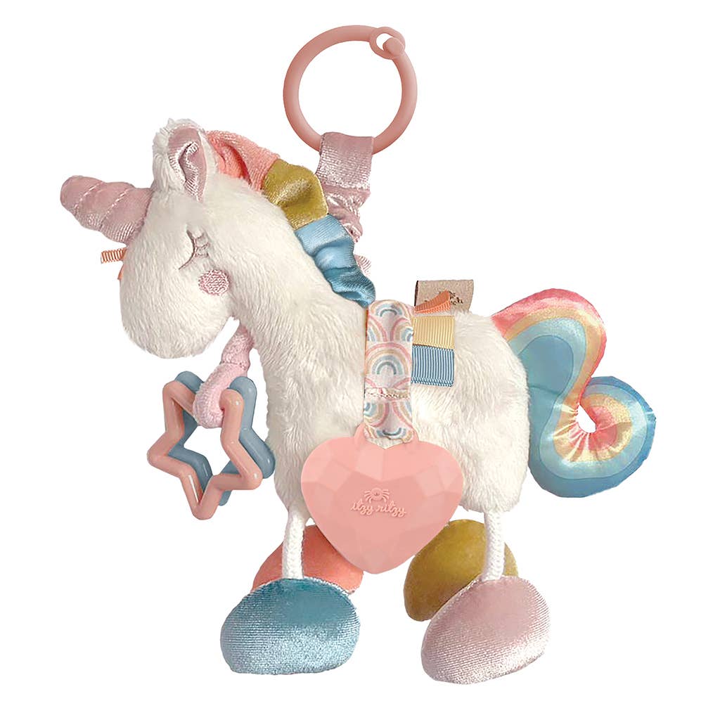 Itzy Friends Link & Love™ Activity Plush with Teether Toy: Llama