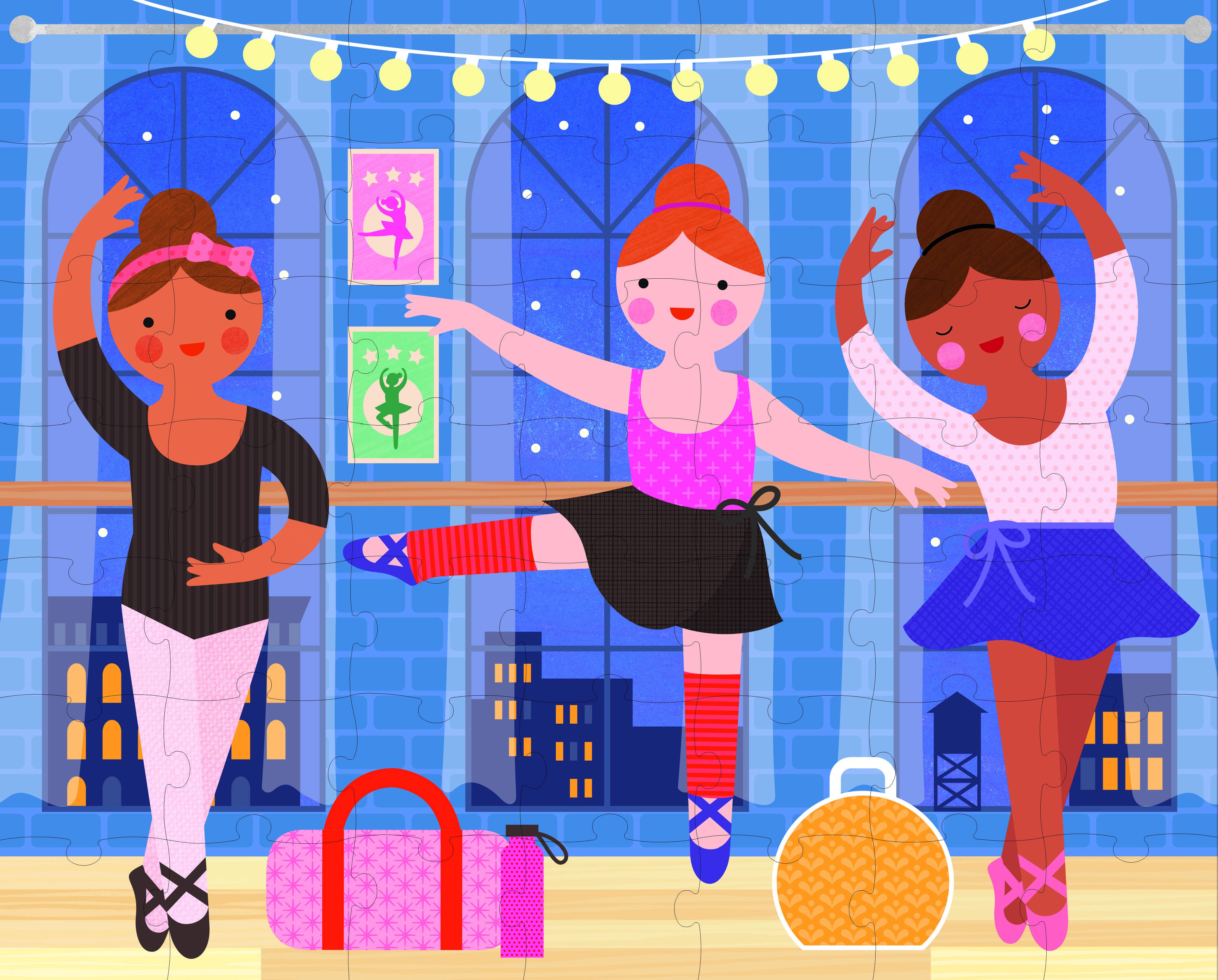 Chronicle Books - Two Sided On-The-Go Puzzle Ballerina