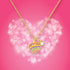 Sweet Petite Necklace- Crystal Rainbow Heart