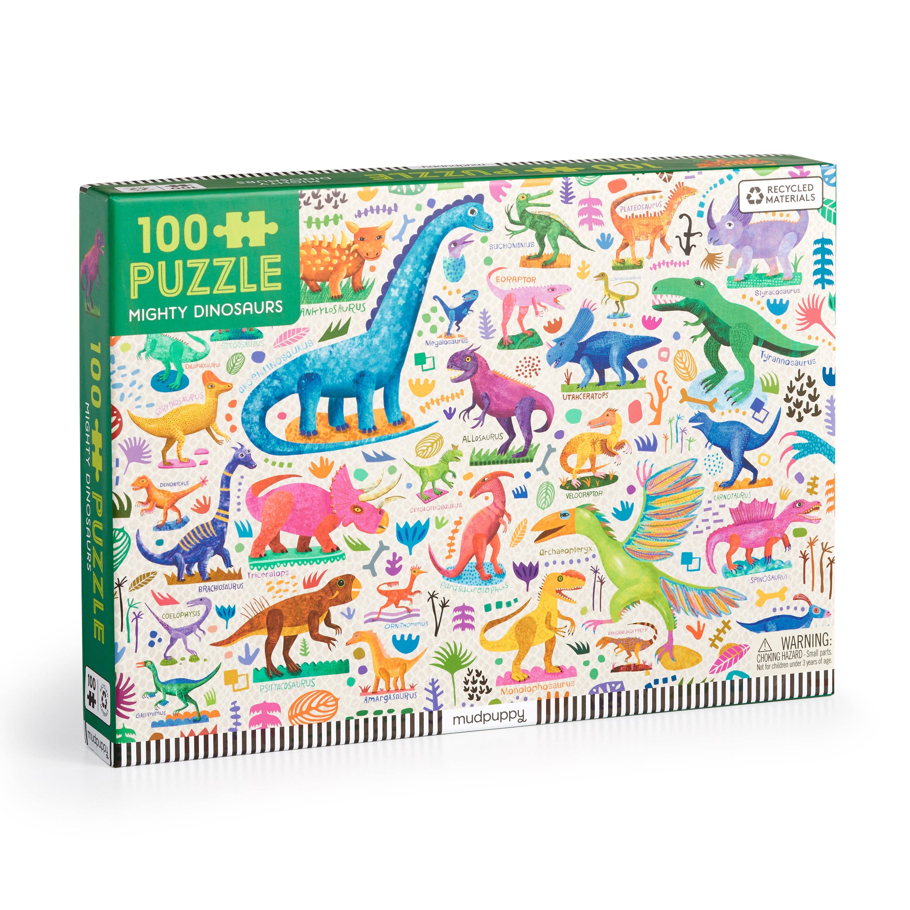 Chronicle Books - Mighty Dinosaurs 100 Piece Puzzle