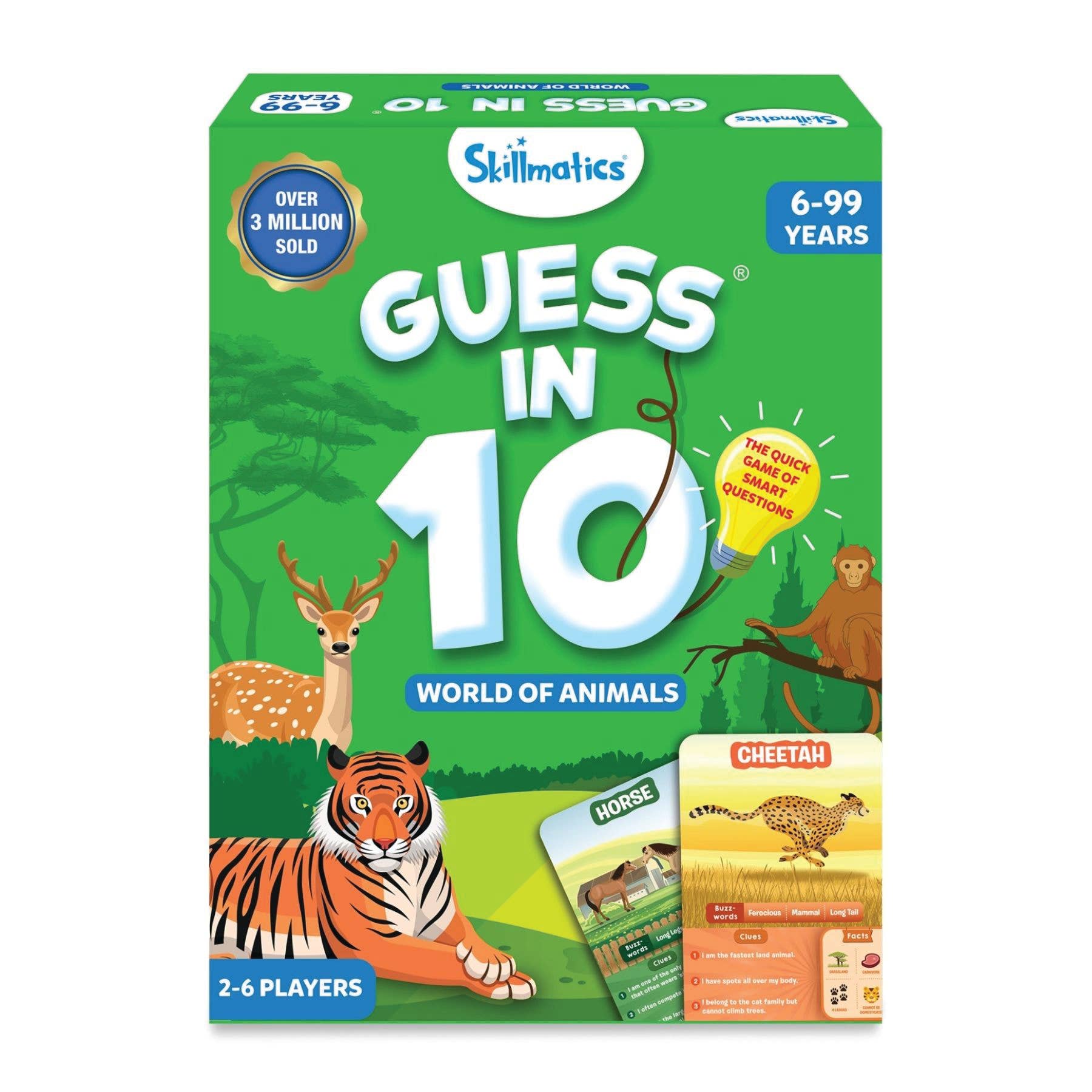 Skillmatics - Skillmatics Guess in 10 World of Animals Card Game