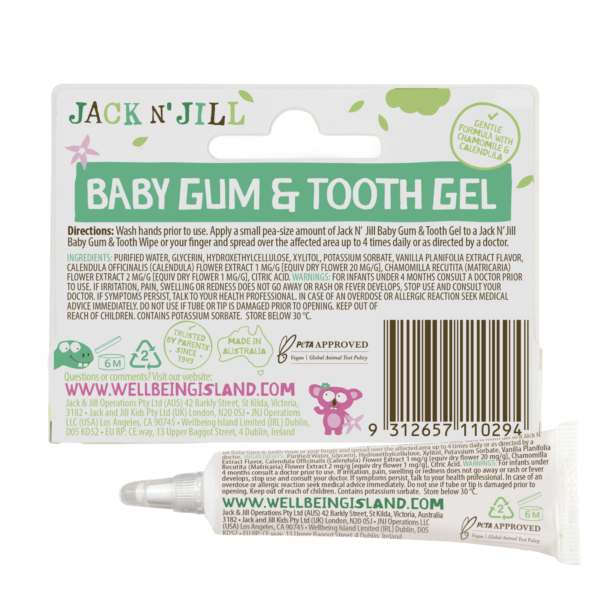 Jack N' Jill Baby Gum & Tooth Gel 15g
