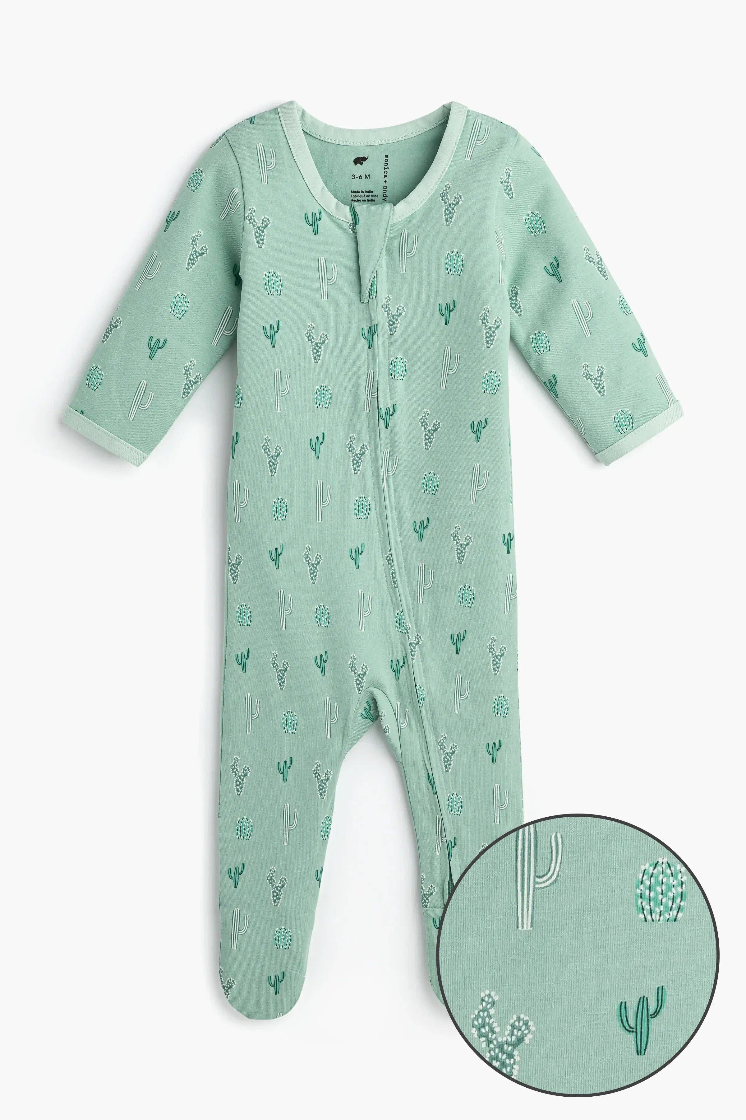 Zipper One-Piece_Green Cactus: Unisex