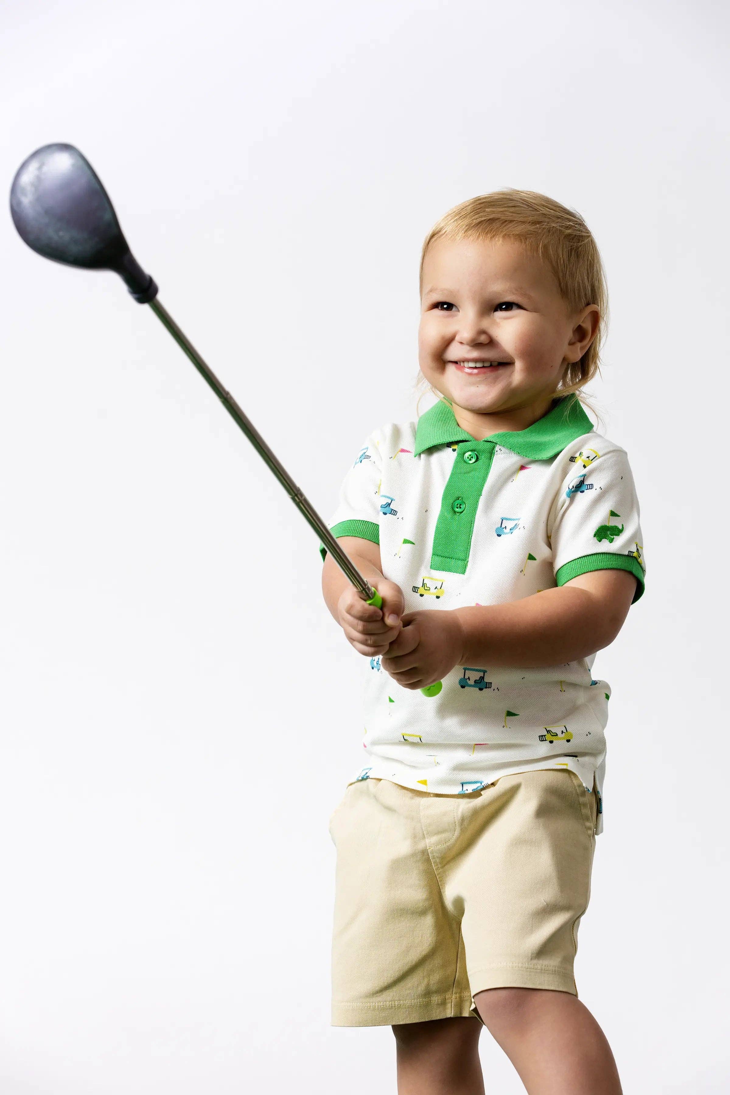 Organic Short Sleeve Golf Polo Little Caddies