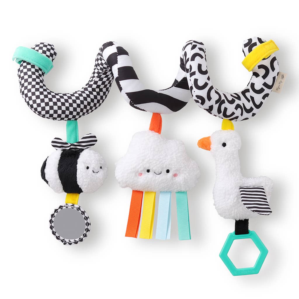 Spiral Car Seat Activity Toy: High Contrast