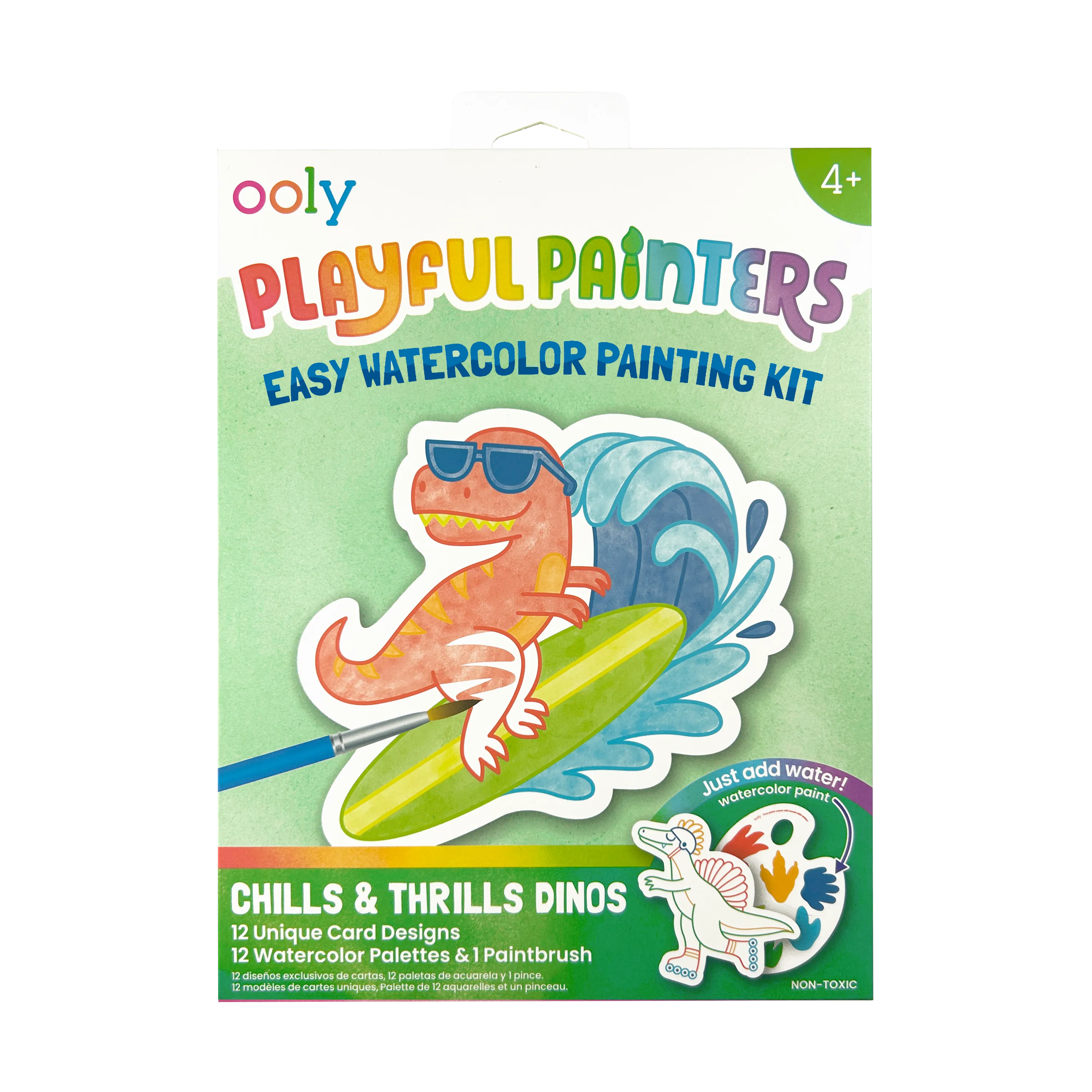 OOLY - Playful Painters: Easy Watercolor Painting Kit - Chills & Th