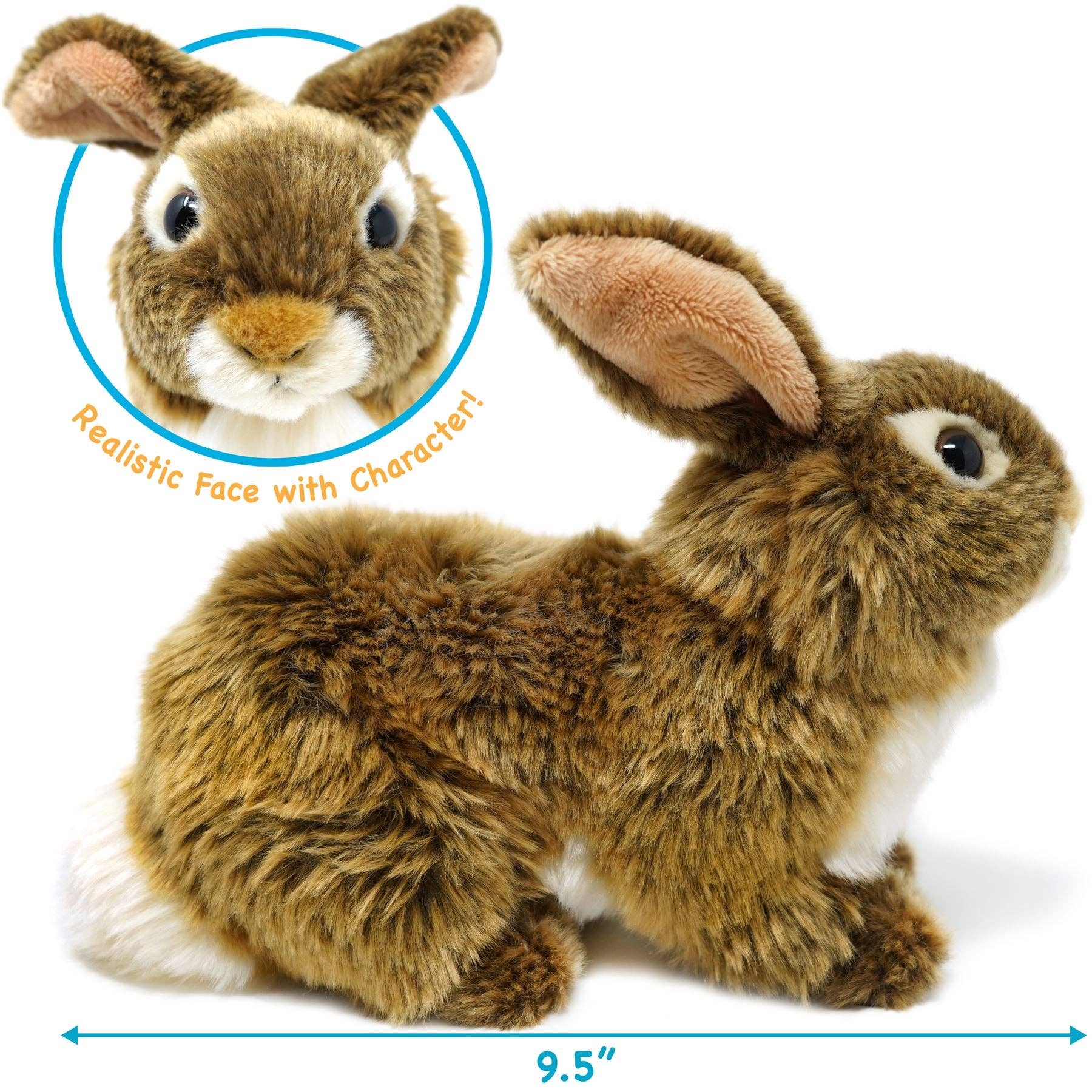 VIAHART Toy Co. - Brigid The Brown Rabbit | 10 Inch Stuffed Animal Plush | By TigerHart Toys