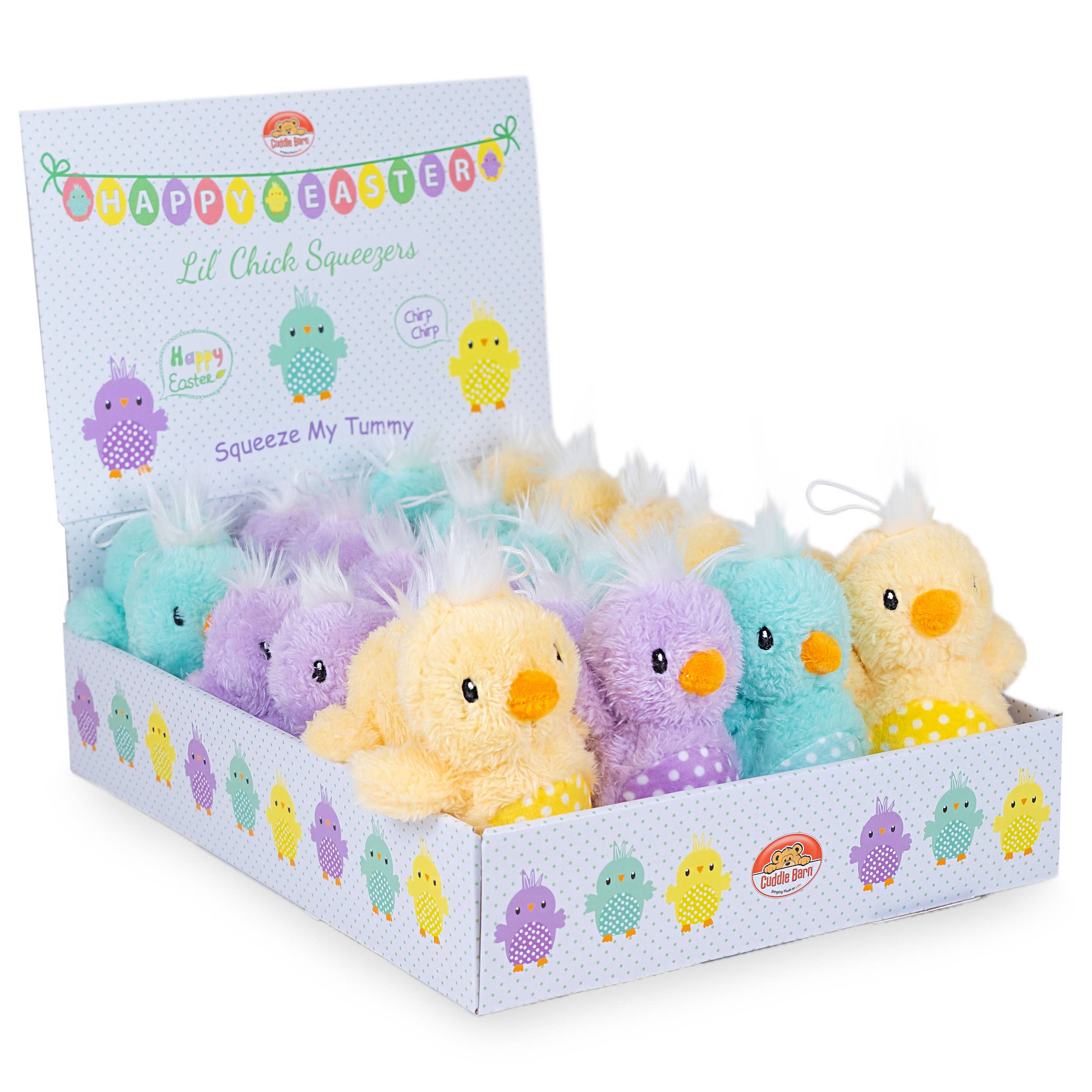 Lil Chick Squeezers (Easter Basket Plush Toy Gift)