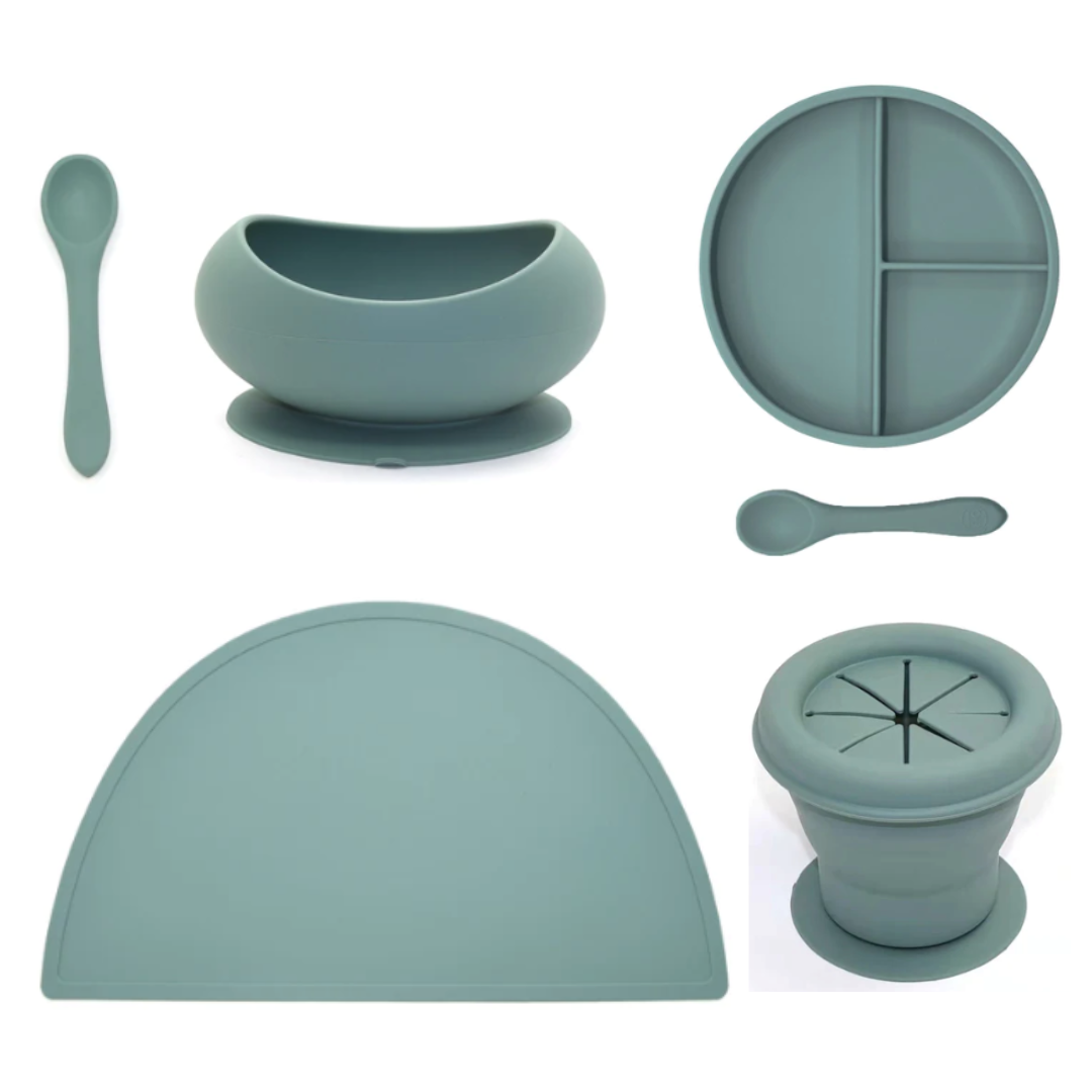 OB Designs - Silicone Tableware Set: Peach