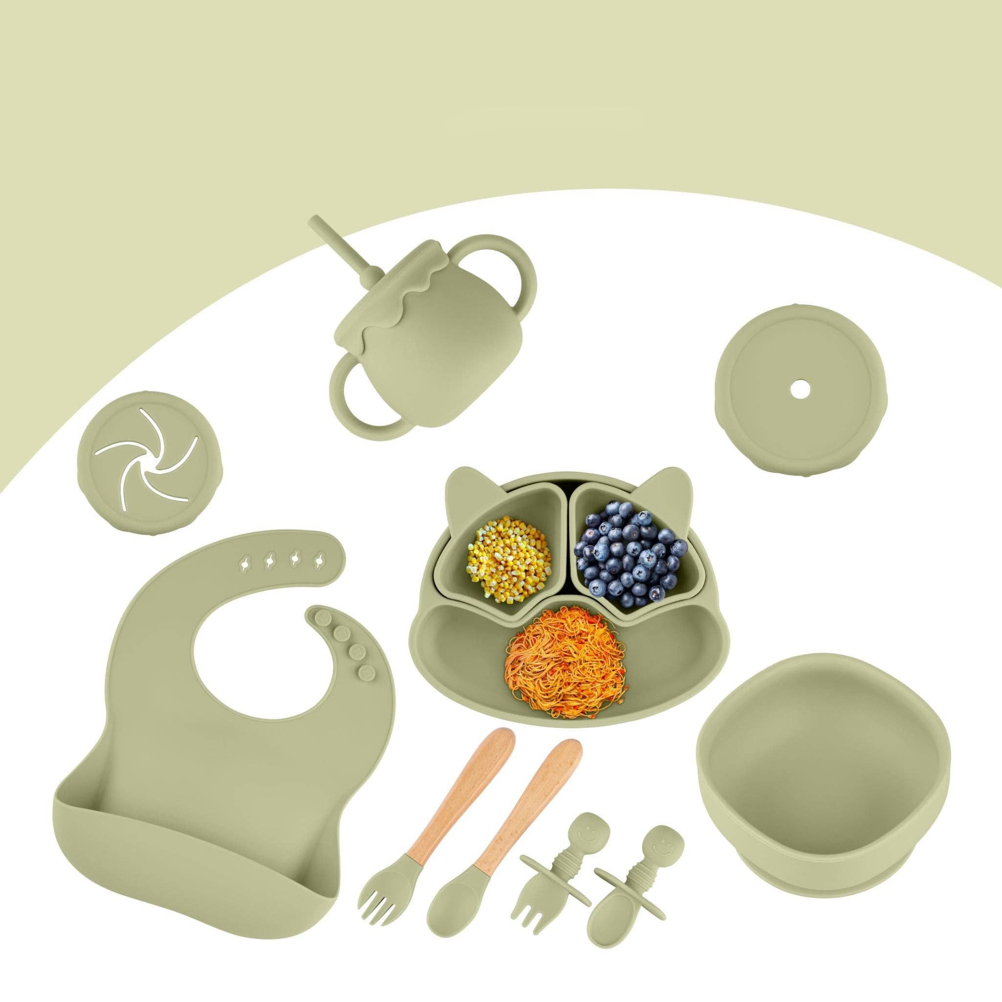 Zoe Sage - Silicone Baby Feeding Set 11pc Bundle | Kokoda