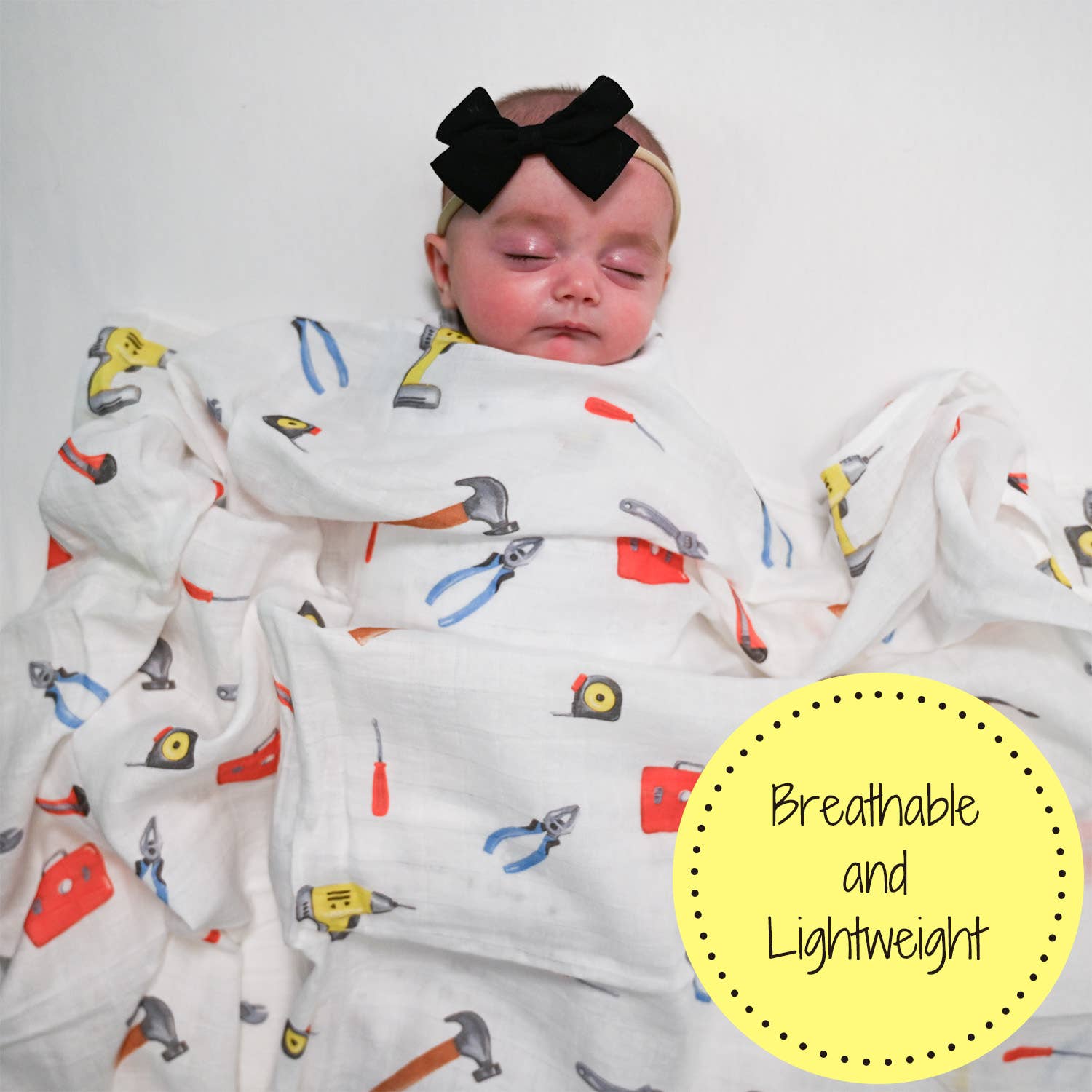 LollyBanks - Toolbox Baby Muslin Swaddle Blanket