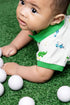Baby Golf Shorty Polo Romper Little Caddies