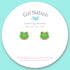 Fancy Frog Cutie Stud Earrings