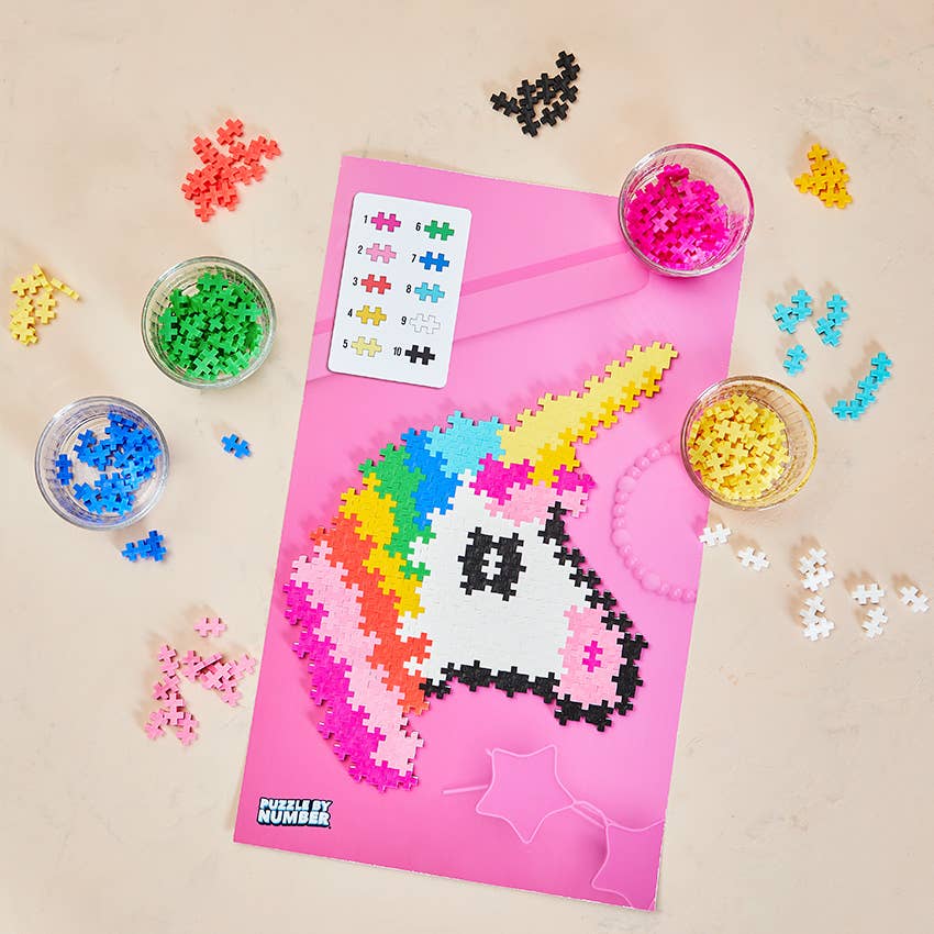 Plus-Plus USA - Puzzle by Number - 250 pc Unicorn