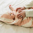 Burt's Bees Baby - Rugby Stripe Woven Terry Towel & Washcloth Set: Pink Sand / One Size
