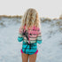 Oopsie Daisy - Kids Rainbow Tropical Tree Zip Rash Guard One Piece Swimsuit: 3