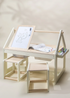 Coco Village Multifunction Wooden Art & Sensory Table w/ Stools