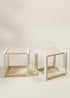 Coco Village Multifunction Wooden Art & Sensory Table w/ Stools