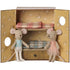 Maileg Ballet mice in dance studio, Little sister and brother