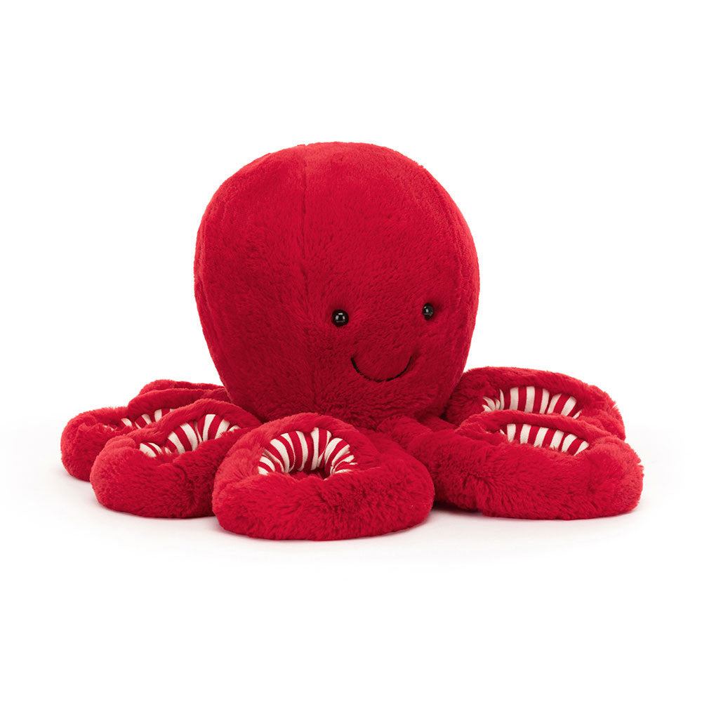 Cranberry Octopus Stuffed Animal - Large