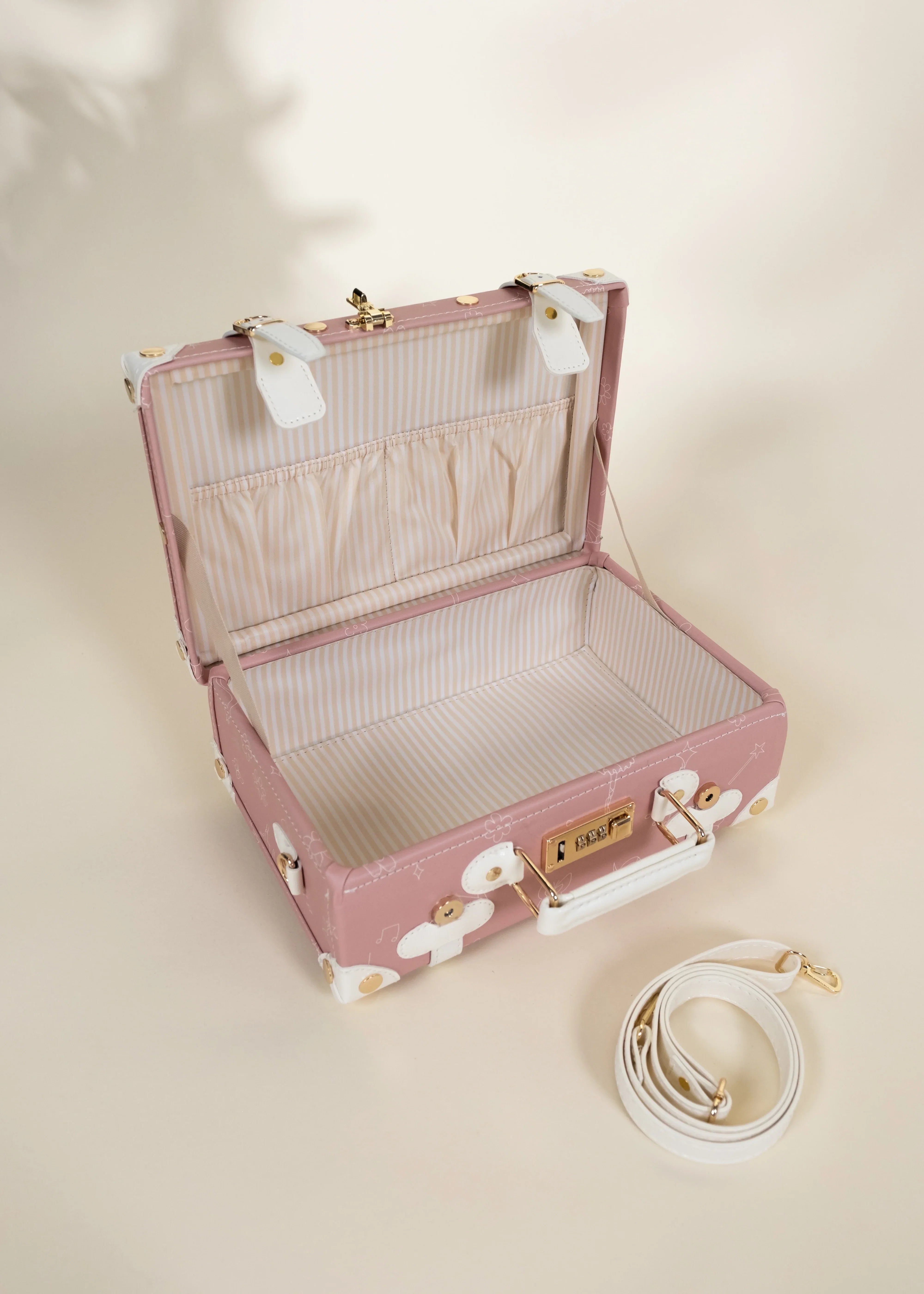 Coco Village Vegan Leather Carry-On Suitcase - Ballerina