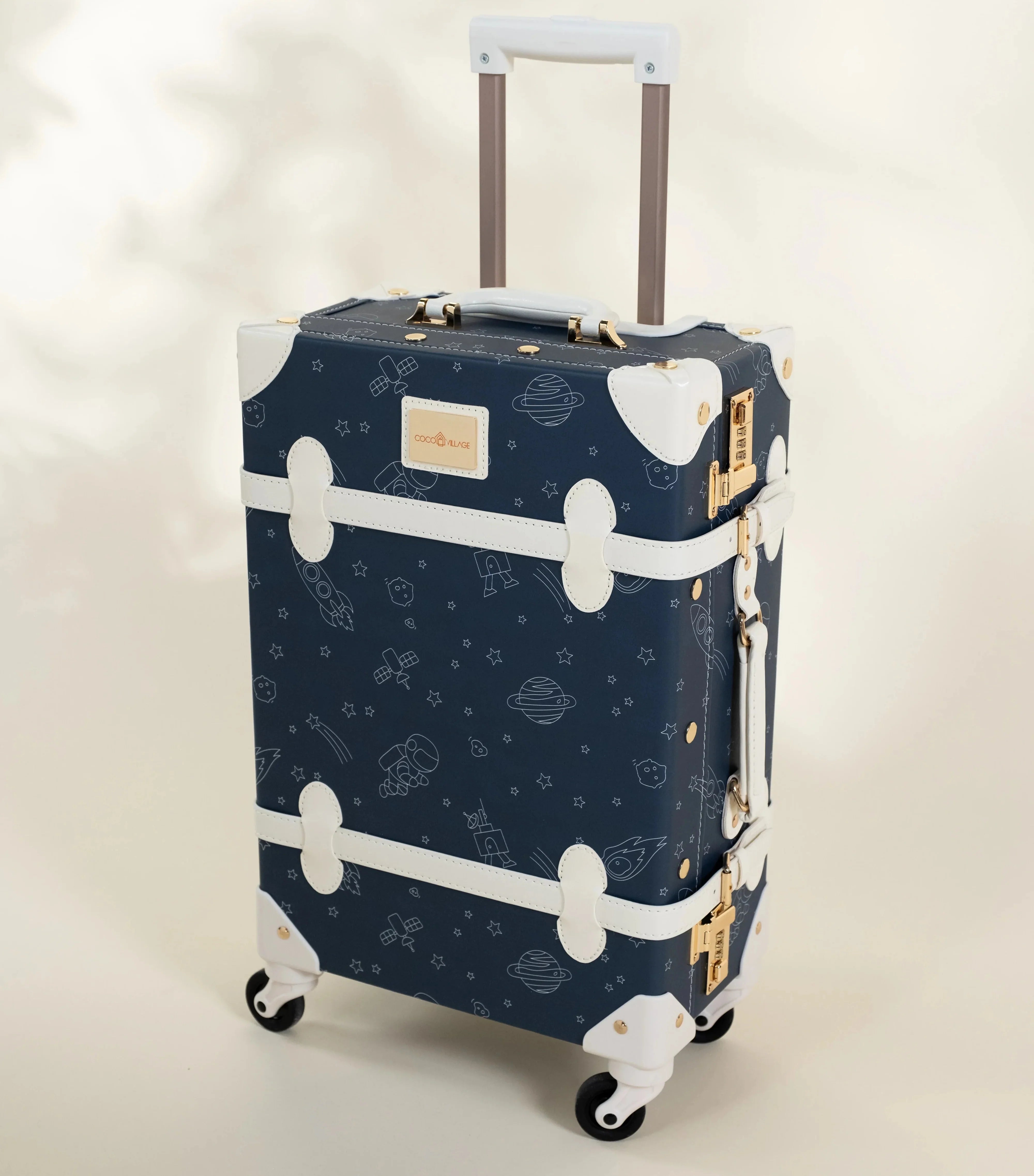 Coco Village Vegan Leather Carry-On Suitcase - Space