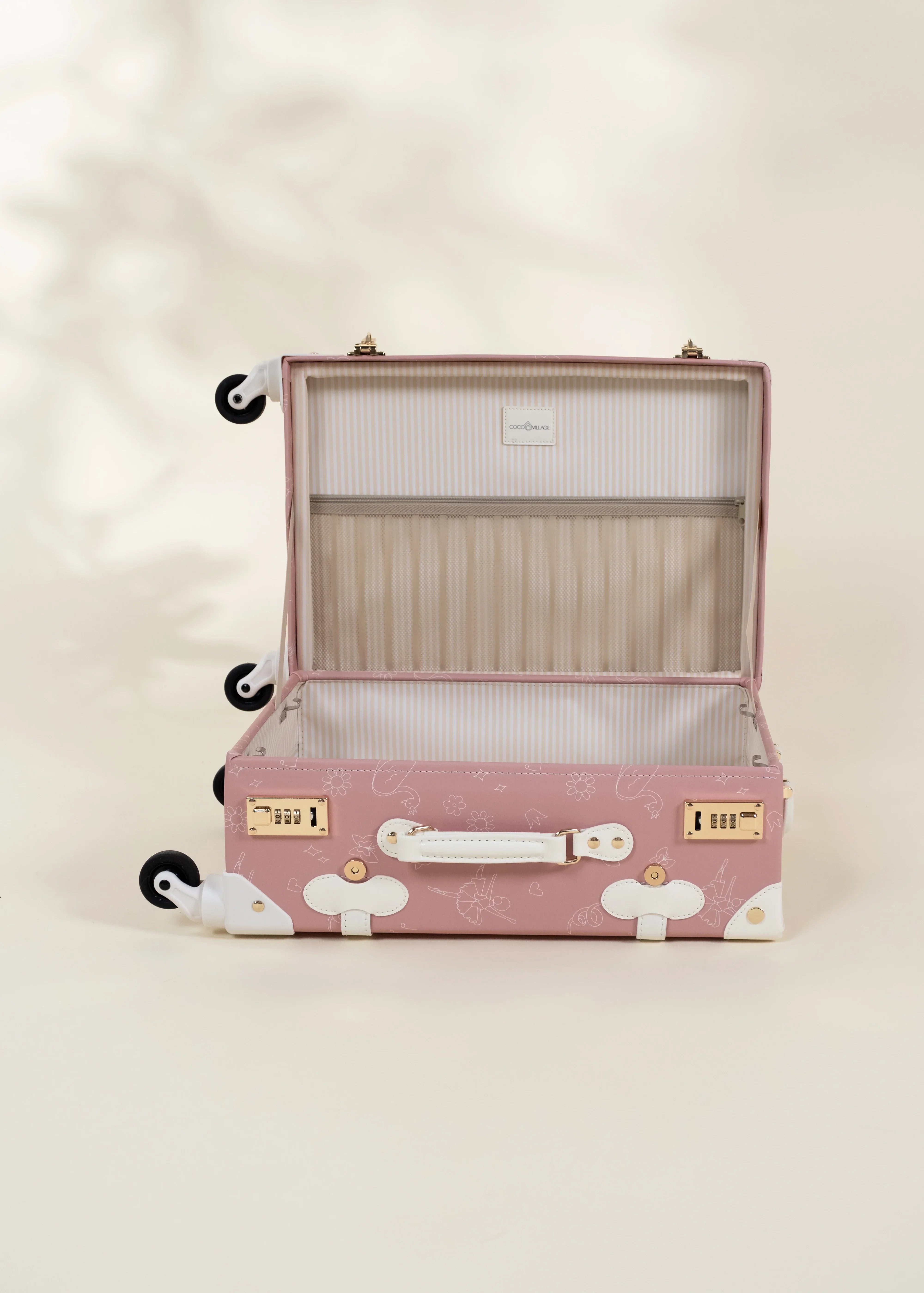 Coco Village Vegan Leather Carry-On Suitcase - Ballerina