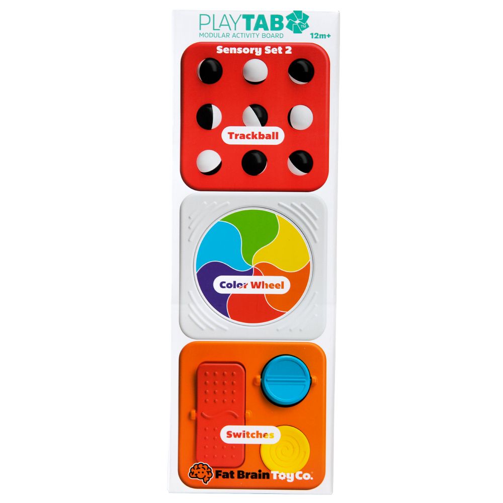 Fat Brain PlayTab - Modular, Sensory Activity Board for Babies and Toddlers