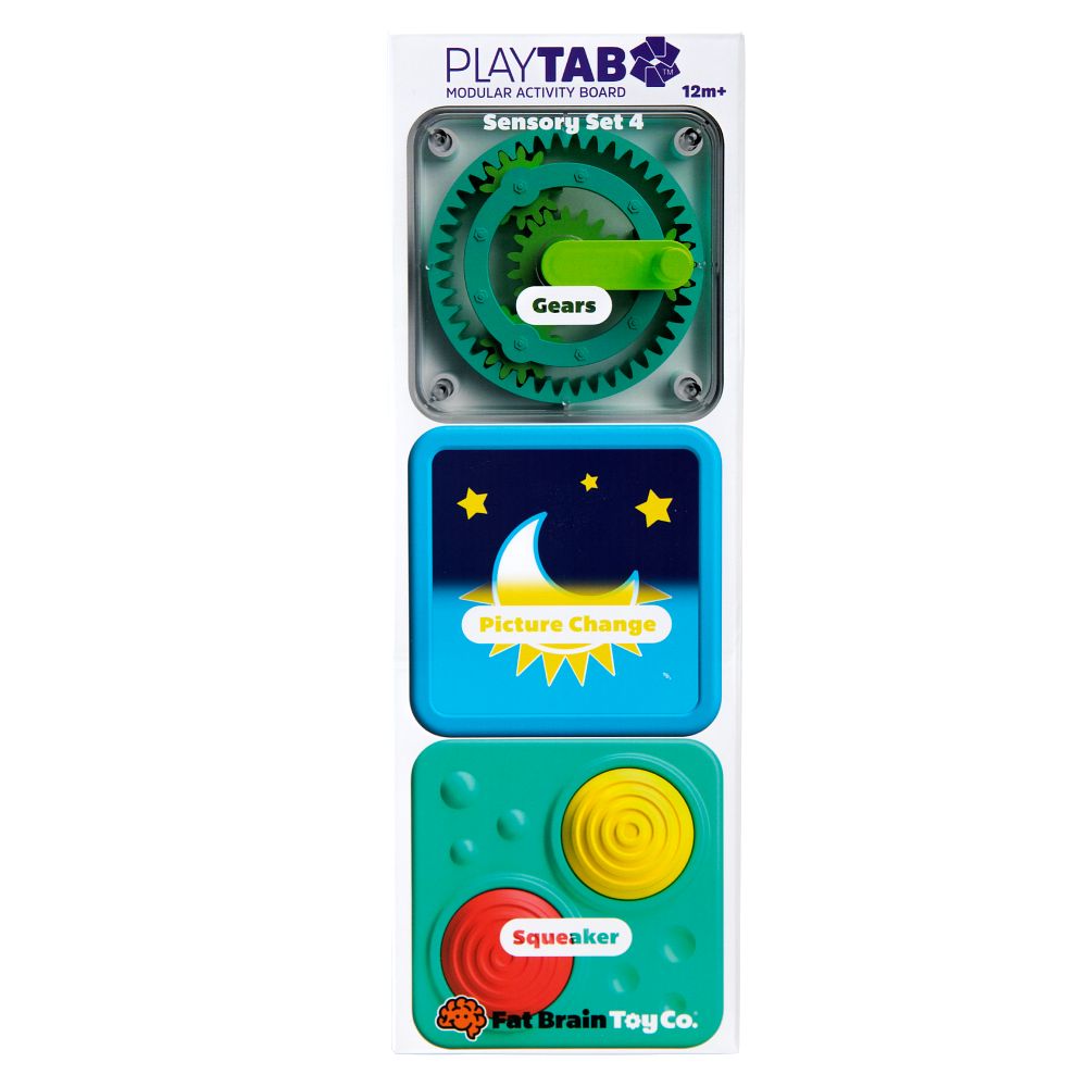 Fat Brain PlayTab - Modular, Sensory Activity Board for Babies and Toddlers