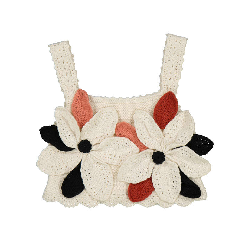 Crochet Flower Top  S26 5172