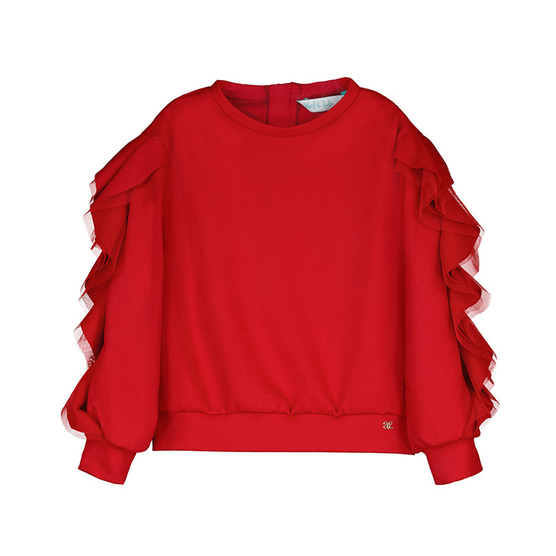 Abel & Lula Pullover -Red W25 5823