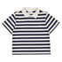 S/S Polo Shirt -Navy Stripe S26 3110