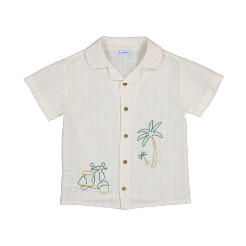 Button Down Palm Shirt  S26 3114