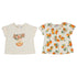 Line Short & S/S T-Shirt Oranges Print 2 S24-1008 & 1212