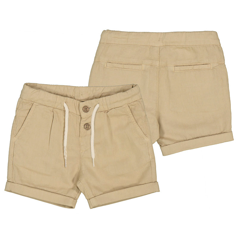 Linen Relax Shorts-Cookie S24-1227