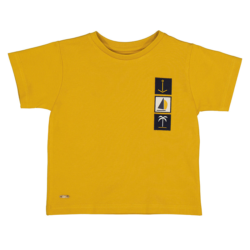 S/S T-Shirt-Ochre S24-3001
